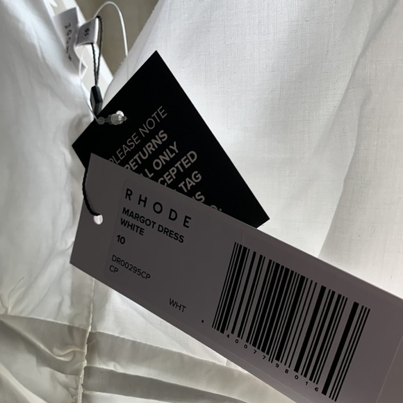 RHODE
Margot Cotton Flutter Sleeve Dress - Picture 3 of 8